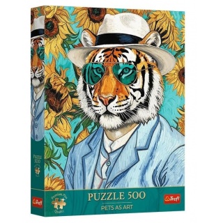 PUZZLE 500 - Trefl Premium Plus - Pets as Art: ..., 500 element&oacute;w, Puzzle