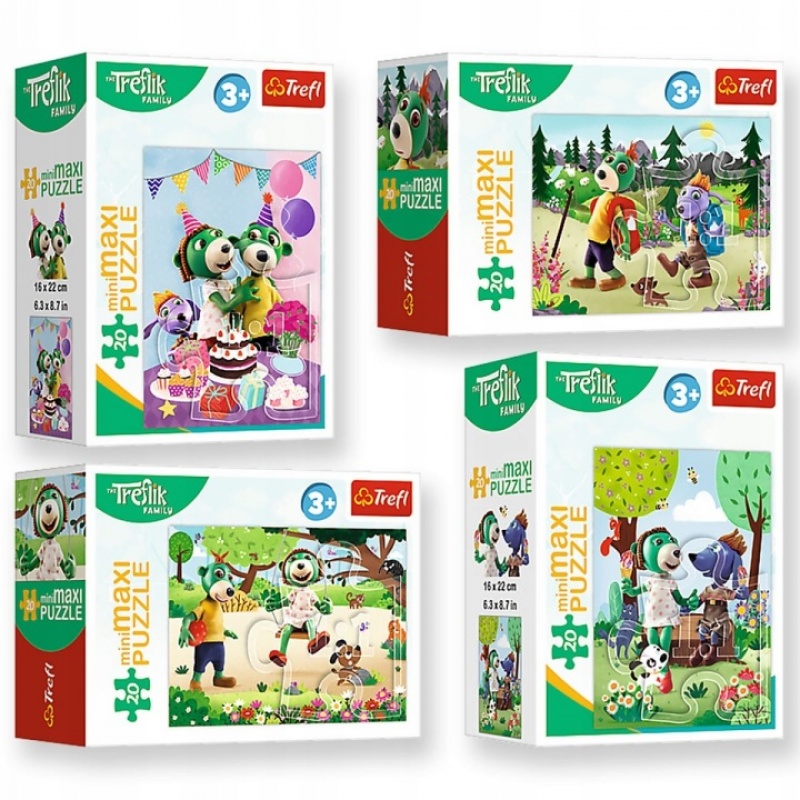 Puzzle 20 miniMaxi" - Wakacyjny dzień Trefli..., Maxi, Puzzle