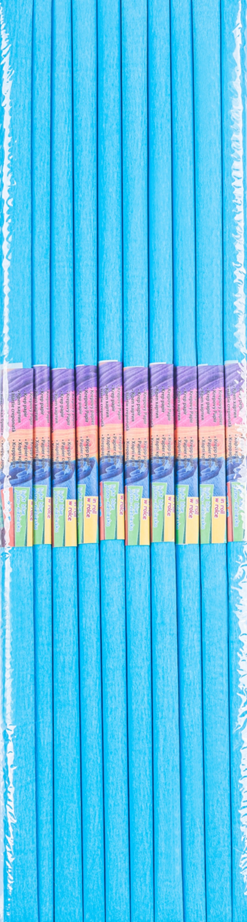 Bibuła marszczona GIMBOO, w rolce, 50x200cm, jasnoniebieska, Produkty kreatywne, Artykuły szkolne