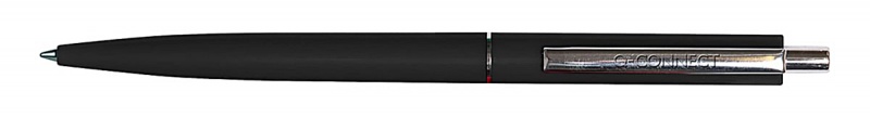 Długopis automatyczny Q-CONNECT, Sign Proof, nieblaknący, metalowy klips, czarny, Długopisy, Artykuły do pisania i korygowania