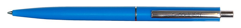 Długopis automatyczny Q-CONNECT, Sign Proof, nieblaknący, metalowy klips, niebieski, Długopisy, Artykuły do pisania i korygowania