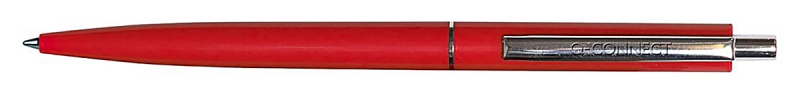 Długopis automatyczny Q-CONNECT, Sign Proof, nieblaknący, metalowy klips, czerwony, Długopisy, Artykuły do pisania i korygowania