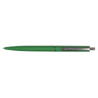 Automatic pen Q-CONNECT, Sign Proof, fade-resistant, metal clip, green