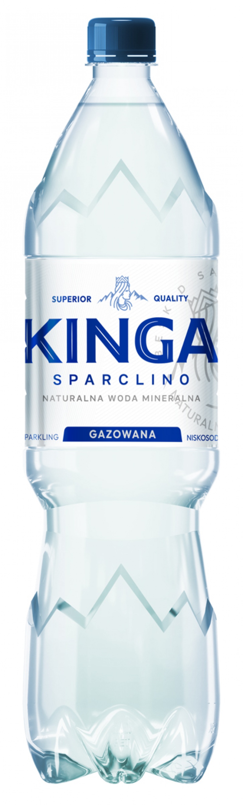Woda mineralna KINGA SPARCLINO, gazowana, 1,5l, kaucja, Woda, Artykuły spożywcze