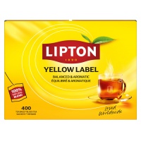 Tea LIPTON black, Yellow Label, 400 tea bags