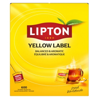 Herbata LIPTON czarna, Yellow Label, 600 kopert, Herbaty, Artykuły spożywcze