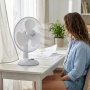 Wentylator ADLER AD 7304, biurkowy, śr. 40cm, 90W, biały, Wentylatory, Wyposażenie biura