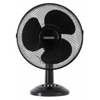 Wentylator Mesko, biurkowy, śr. 30cm, 40W, czarny, Wentylatory, Wyposażenie biura