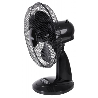 Wentylator Mesko, biurkowy, śr. 30cm, 40W, czarny, Wentylatory, Wyposażenie biura