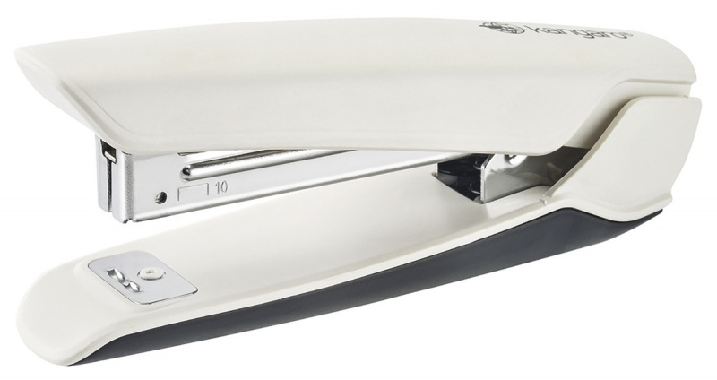 Zszywacz KANGARO Nowa-10, zszywa do 15 kartek, plastikowy, beżowy, Zszywacze, Drobne akcesoria biurowe