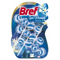 Toilet rim block balls BREF Spa Moments Vitality, 3 x 50 g