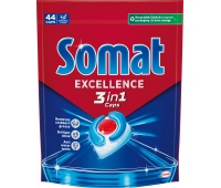 Kapsułki do zmywarki SOMAT Excellence 3w1, 44 szt., lemon, Środki czyszczące, Artykuły higieniczne i dozowniki