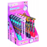 Długopis sekretny GIMBOO, niewidoczny, z podświetleniem, pakowany w displayu, mix kolor&oacute;w/wzor&oacute;w, Długopisy, Artykuły do pisania i korygowania