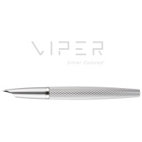 Fountain pen DIPLOMAT Viper, guilloche, F/M, silver