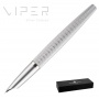 Fountain pen DIPLOMAT Viper, guilloche, F/M, silver