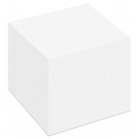 Kostka DONAU klejona, 90x90x85mm, ok. 800 kart., biała, Kostki, Papier i etykiety
