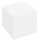Kostka DONAU klejona, 90x90x85mm, ok. 800 kart., biała