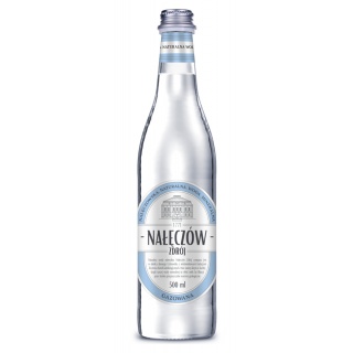 Woda NAŁĘCZ&Oacute;W ZDR&Oacute;J, gazowana, butelka szklana, 500ml, Woda, Artykuły spożywcze