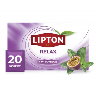 Herbata LIPTON Functional, ziołowa, relax, 20 kopert, Herbaty, Artykuły spożywcze