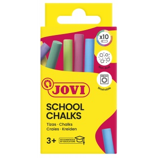 Kreda szkolna JOVI, zestaw 10 szt., mix kolor&oacute;w, Plastyka, Artykuły szkolne