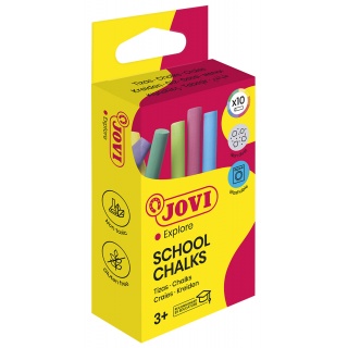 Kreda szkolna JOVI, zestaw 10 szt., mix kolor&oacute;w, Plastyka, Artykuły szkolne