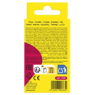 Kreda szkolna JOVI, zestaw 10 szt., mix kolor&oacute;w, Plastyka, Artykuły szkolne