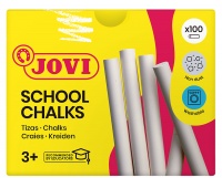Kreda szkolna JOVI, zestaw 100 szt., biała, Plastyka, Artykuły szkolne
