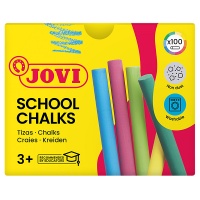 Kreda szkolna JOVI, zestaw 100 szt., mix kolor&oacute;w, Plastyka, Artykuły szkolne