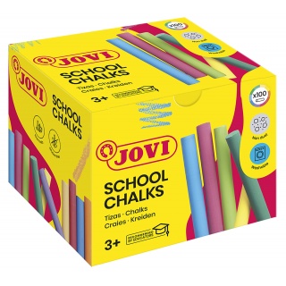 Kreda szkolna JOVI, zestaw 100 szt., mix kolor&oacute;w, Plastyka, Artykuły szkolne