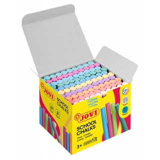 Kreda szkolna JOVI, zestaw 100 szt., mix kolor&oacute;w, Plastyka, Artykuły szkolne