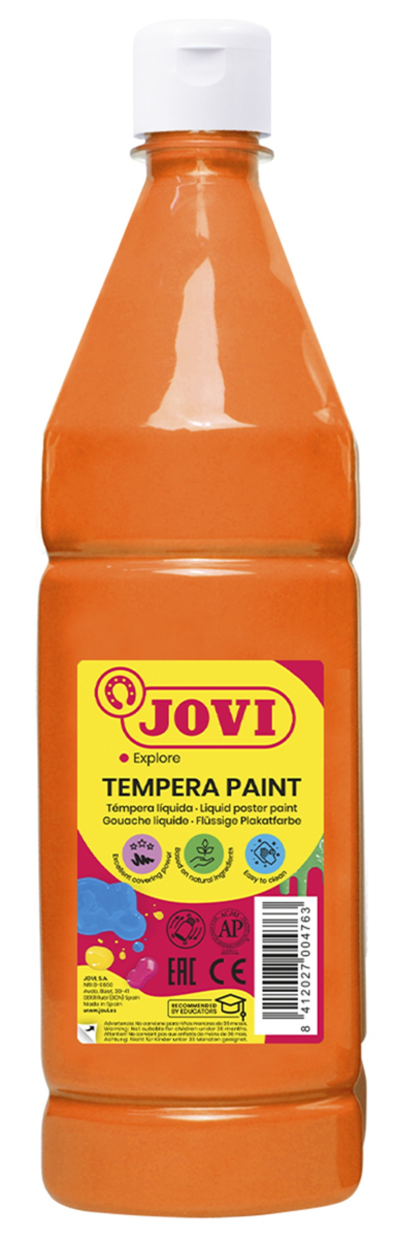 Farba plakatowa JOVI, 1000ml, pomarańczowa, Plastyka, Artykuły szkolne