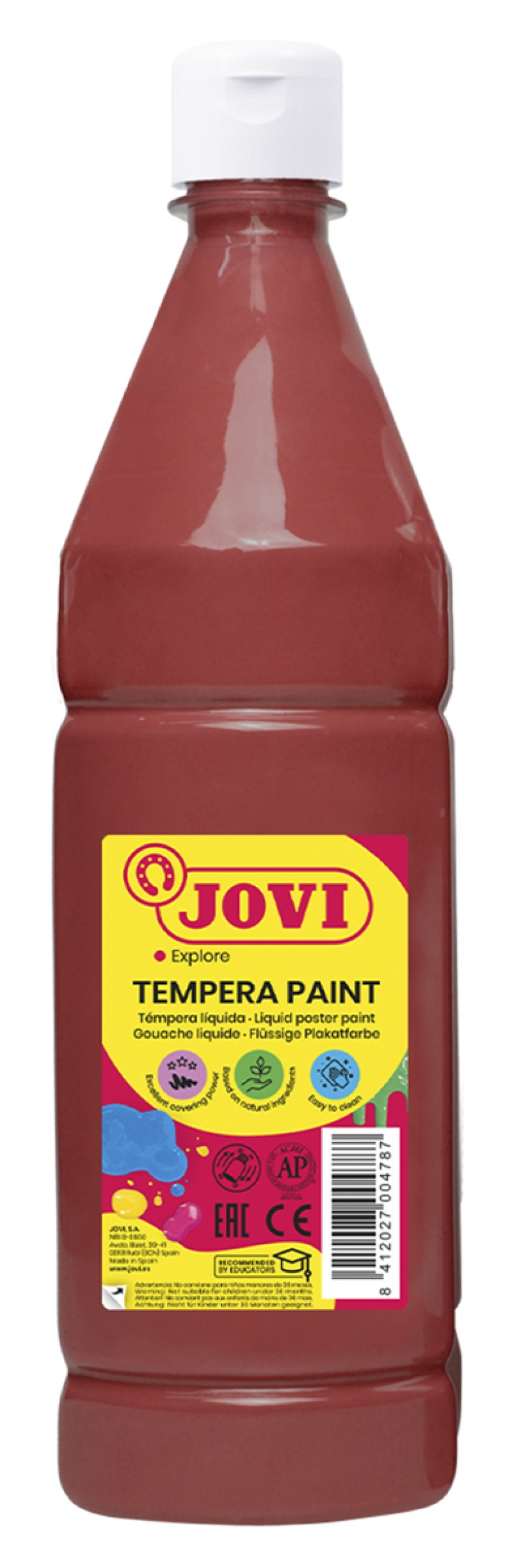 Farba plakatowa JOVI, 1000ml, brązowa, Plastyka, Artykuły szkolne