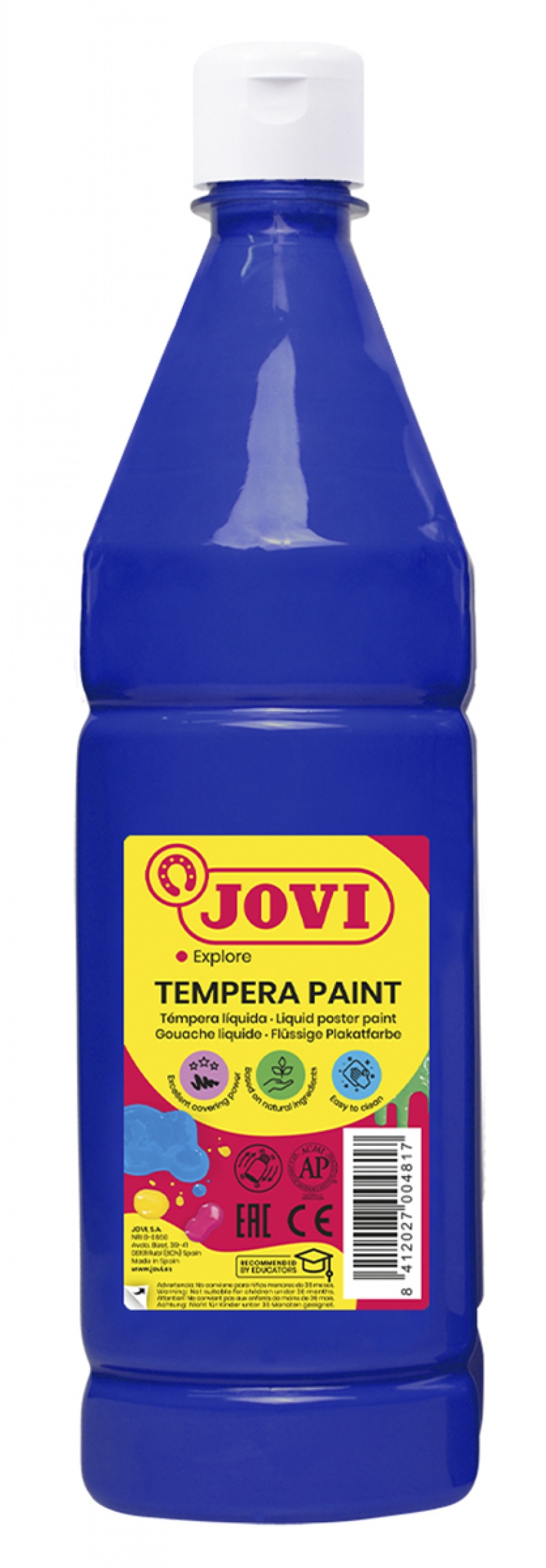 Farba plakatowa JOVI, 1000ml, granatowa, Plastyka, Artykuły szkolne