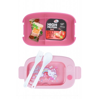 ŚNIADANI&Oacute;WKA MIL 1100 ml PINK LIGHT/DARK PINK 1..., Śniadani&oacute;wki, Bidony i śniadani&oacute;wki