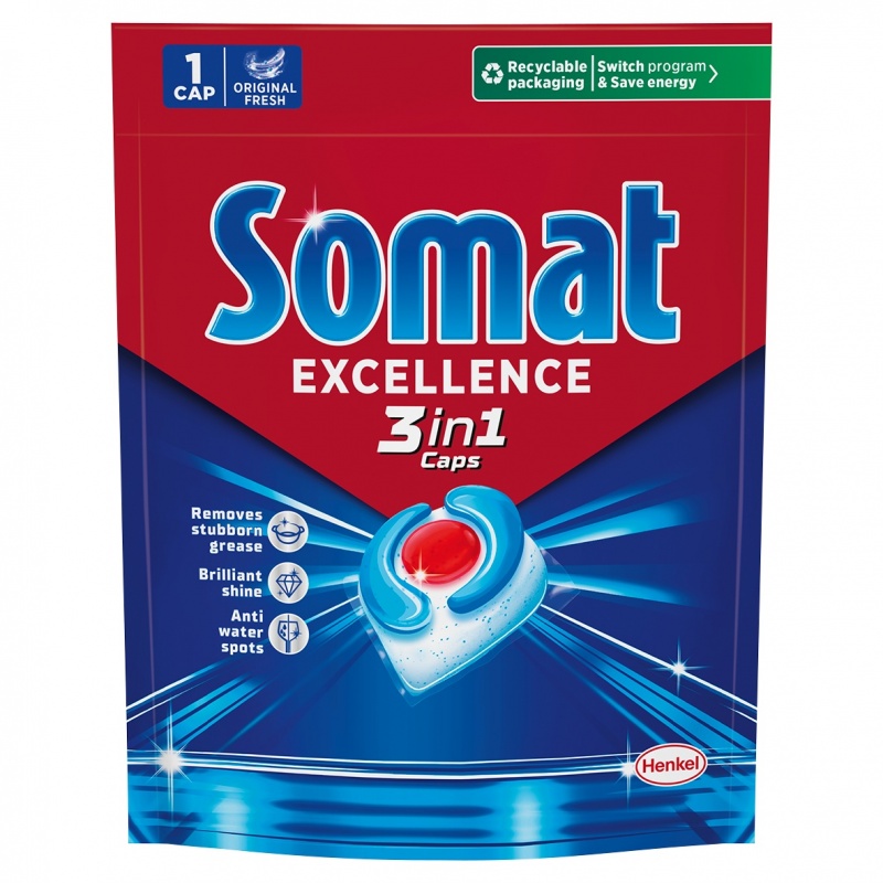 Kapsułki do zmywarki SOMAT Excellence 3w1 (pr&oacute;bka), Special Offers, ~ Prizes