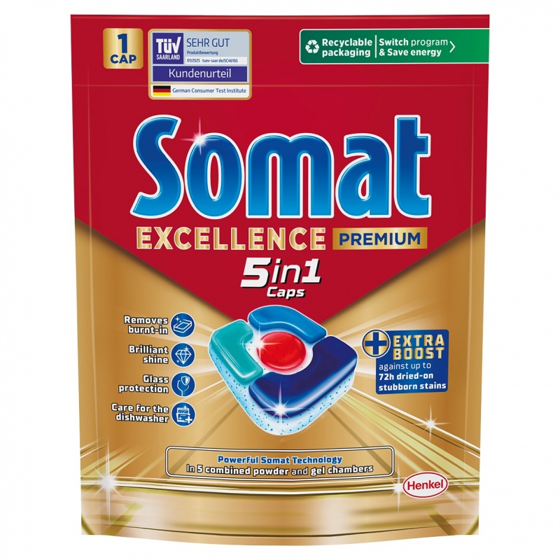 Kapsułki do zmywarki SOMAT Excellence 5w1 (pr&oacute;bka), Special Offers, ~ Prizes