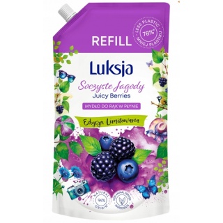 LUKSJA MYDŁO W PŁYNIE 900ML.ZAPAS SOCZYSTE JAGODY, Mydła i dozowniki, Art. higieniczne i dozowniki