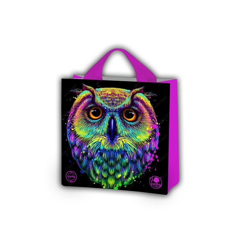 Torba PP tkany SOWA 26x26x12, Torby ozdobne, Art. dekoracyjne i prezentowe