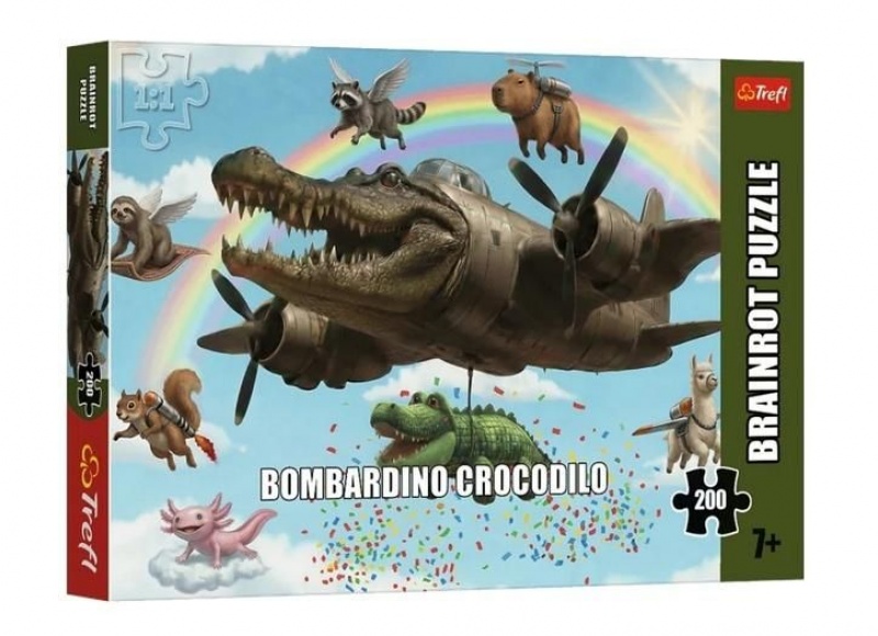 PUZZLE 200 - BrainRots Cappuccino Assassino, 200 element&oacute;w, Puzzle