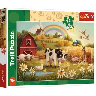 Puzzle 24 Maxi - Krowa na farmie, Maxi, Puzzle