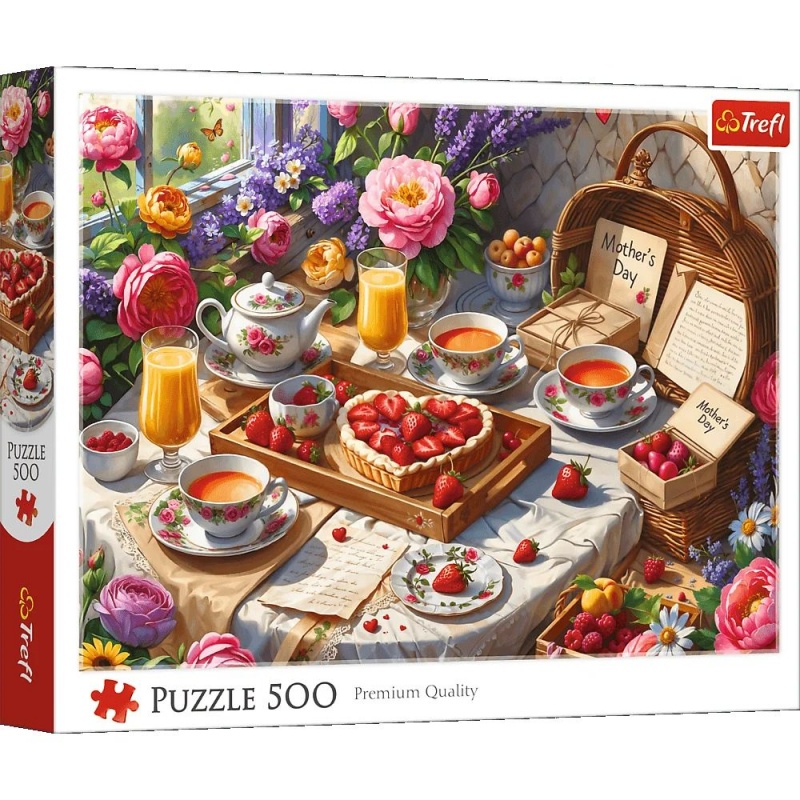 PUZZLE 500 - Słodkości na Dzień Mamy, 500 element&oacute;w, Puzzle