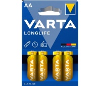 BATERIA ALKALICZNA VARTA LR6 LONGLIFE /4/, Baterie, akumulatory i ładowarki, Urządzenia biurowe