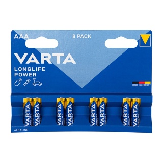 BATERIA ALKAL.LR3 LONGLIFE POWER VARTA /8szt/, Baterie, akumulatory i ładowarki, Urządzenia biurowe