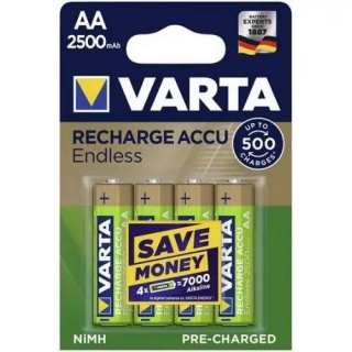 AKUMULATOREK VARTA ENDLESS HR6 2500mAh /4/, Baterie, akumulatory i ładowarki, Urządzenia biurowe