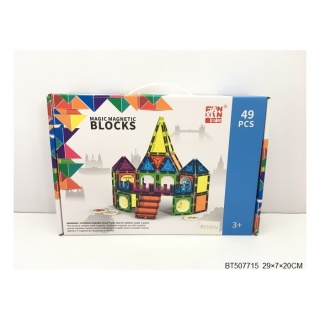 KLOCKI MAGNETYCZNE 48 EL. 4060, Klocki, Zabawki