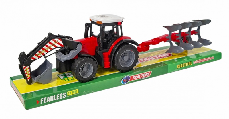 Traktor z pługiem 7571, Pojazdy, Zabawki