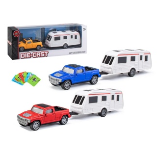 Pojazdy Auto z przyczepą kempingową 9308, Pojazdy, Zabawki