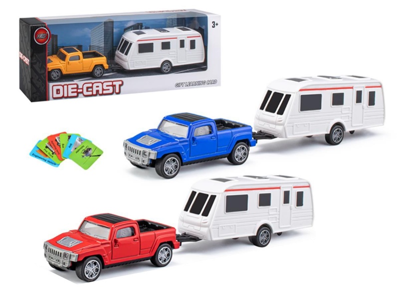 Pojazdy Auto z przyczepą kempingową 9308, Pojazdy, Zabawki