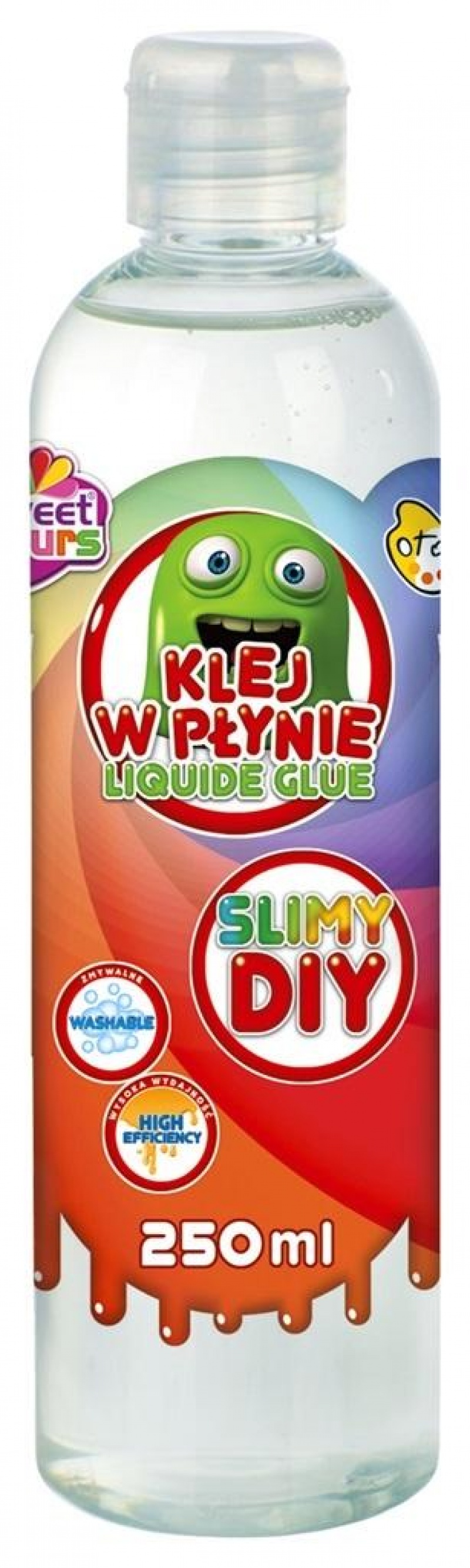 KLEJ W PŁYNIE SLIMY DIY 250ML., Kleje, Galanteria biurowa
