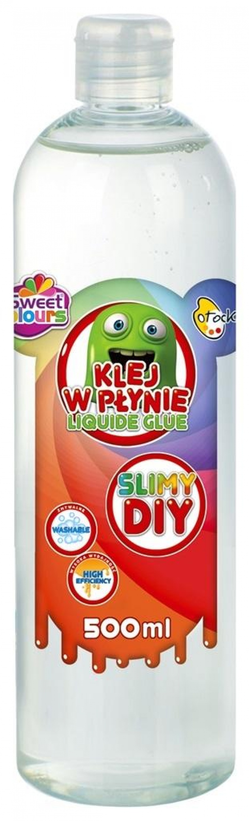 KLEJ W PŁYNIE SLIMY DIY 500ML., Kleje, Galanteria biurowa